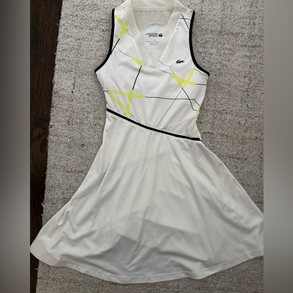 Lacoste tennis dress with built in sports bra